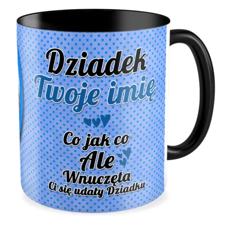 FOTO Kubek czarny 330ml dla DZIADKA